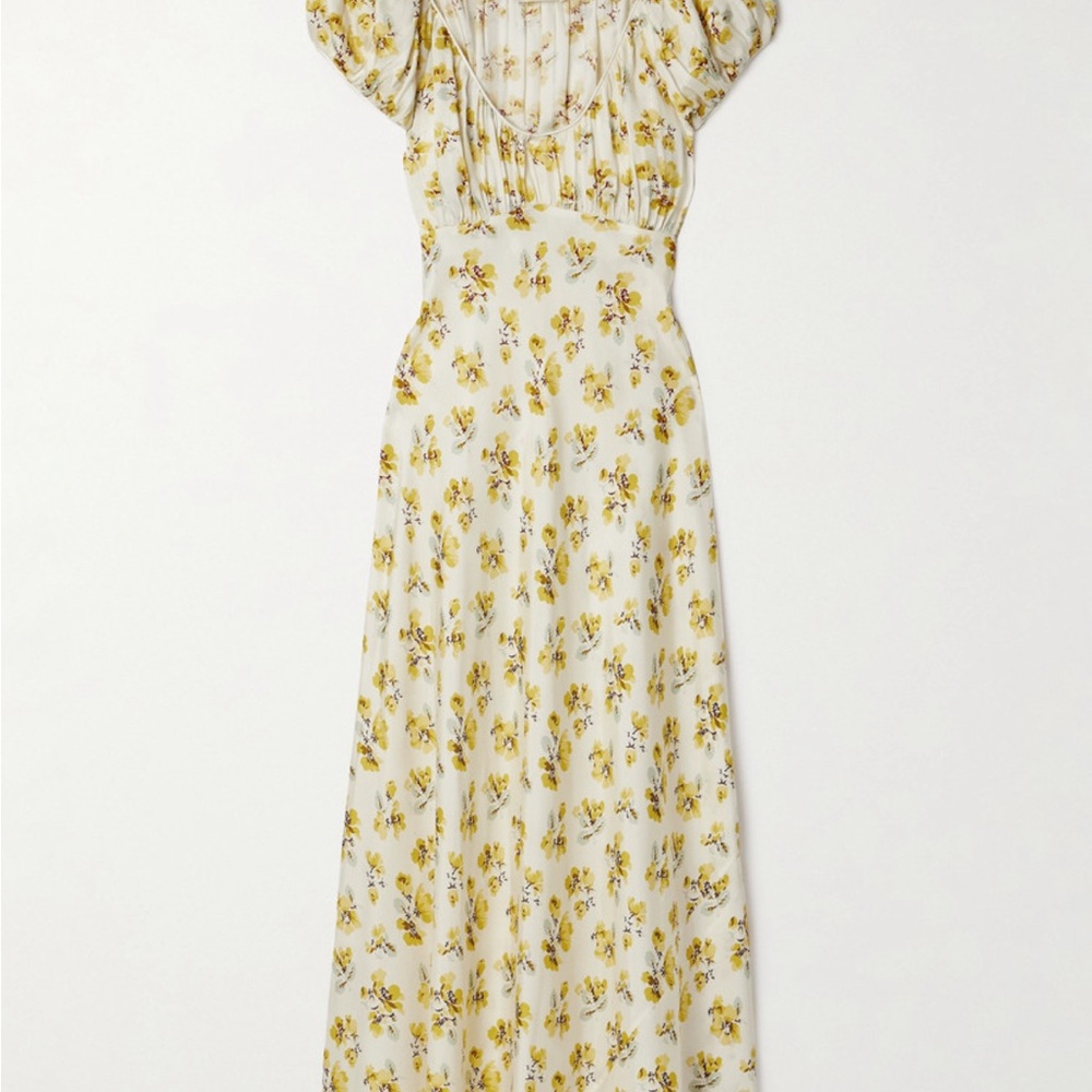 Doen Floral Yellow Maxi Dress